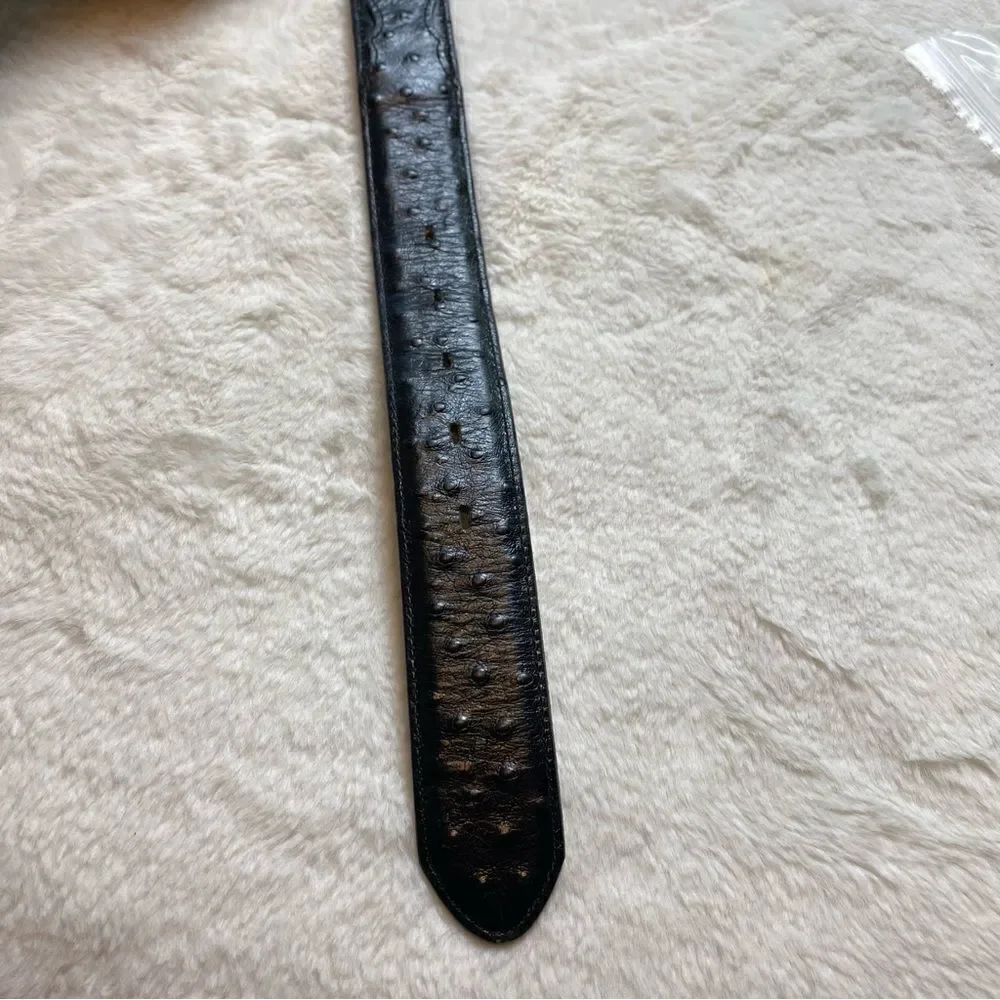 Black Leather Belt Size 50
